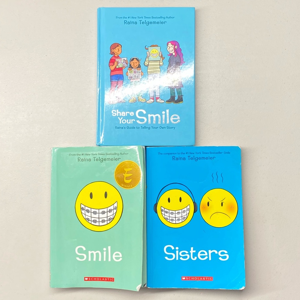 3 books by raina telgemeier collection!!